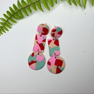 Handmade polymer clay earrings